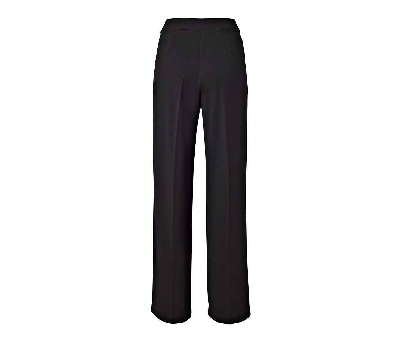 Schwarze Jerseyhose mit Biese.