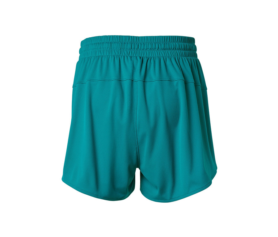Türkise Funktionsshorts von hinten.