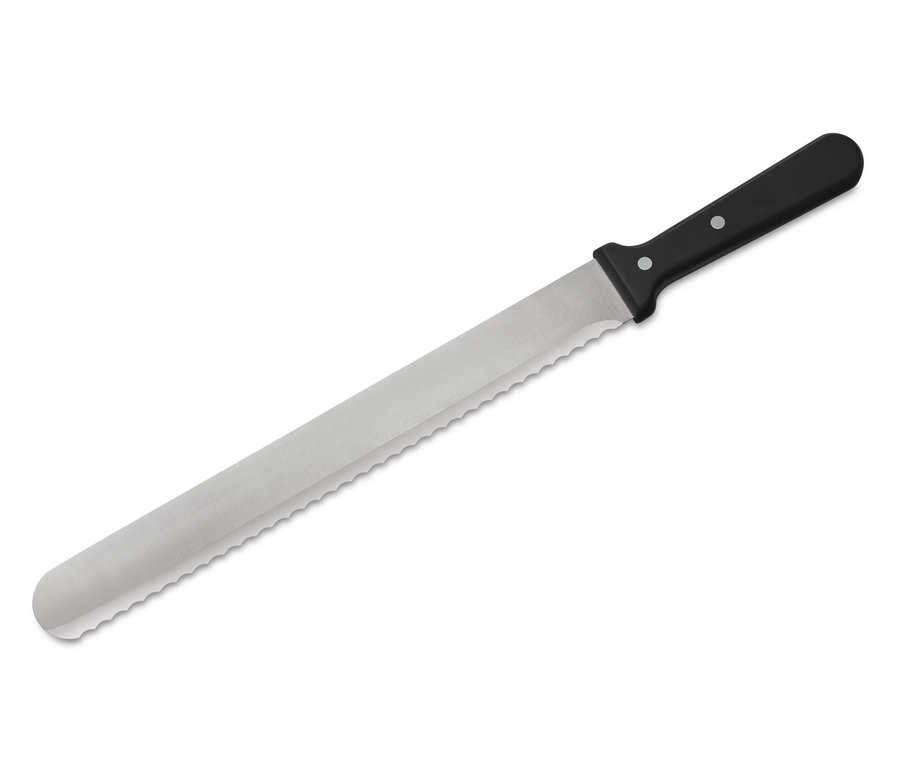 Tortenbodenschneidhilfe mit Konditor- und Glasurmesser.