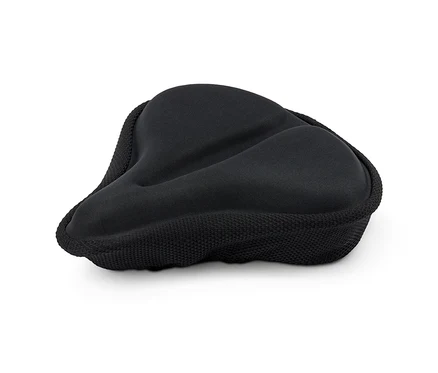 Schwarzer Sattelbezug mit Memoryfoam.