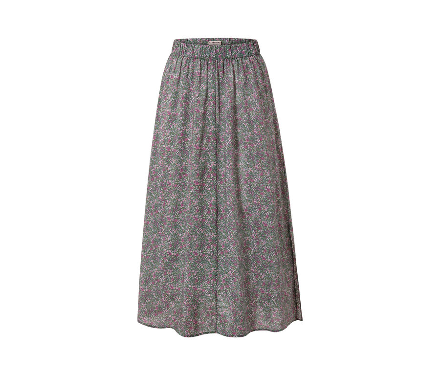 Floral gemusterter Midi-Rock.