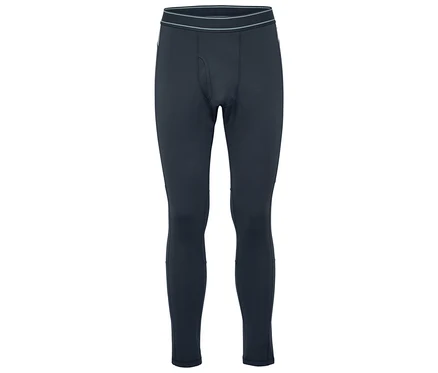 Eine schwarze Thermo-Leggings mit elastischem Bund.