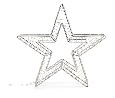 Ein großer 3D LED-Stern für den Außenbereich.