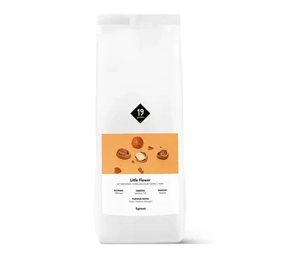 Weiße Packung 19grams - Little Flower Espresso - 1 kg Ganze Bohne.