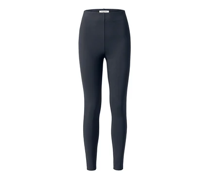Dunkelblaue Leggings aus Heavy-Jersey.