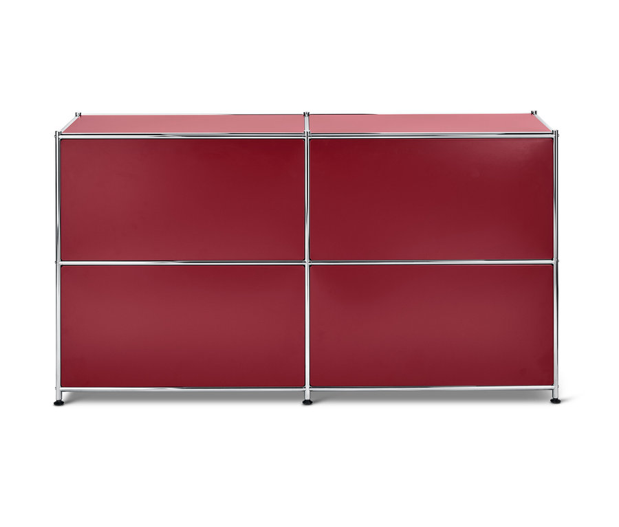 Sideboard »CN3« mit 4 Klappfächern, rot bei Tchibo kaufen | 199391