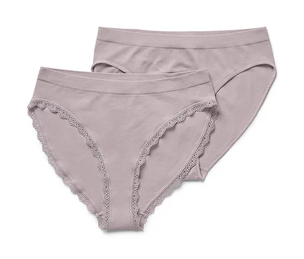 Zwei graue Seamless-Slips.