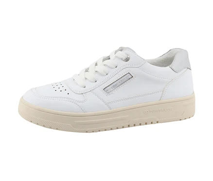 Weißer Tom Tailor Sneaker aus PU.