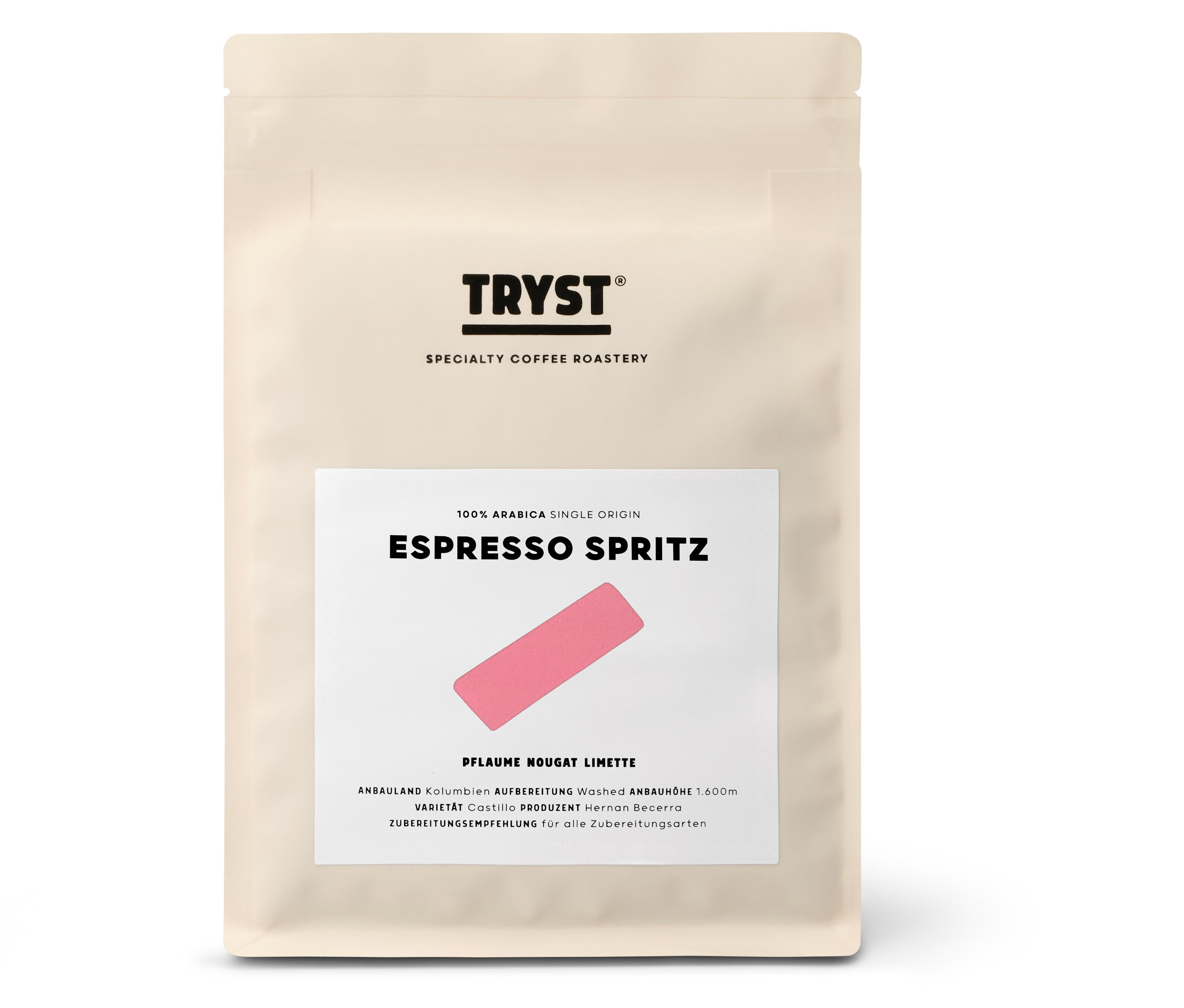 Ein Beutel TRYST - Espresso Spritz - 250 g Ganze Bohne.