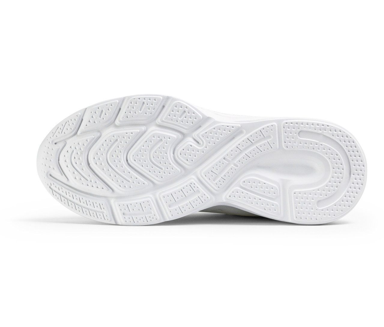 Sohle eines weißen FILA Specctris Damen-Sneakers.