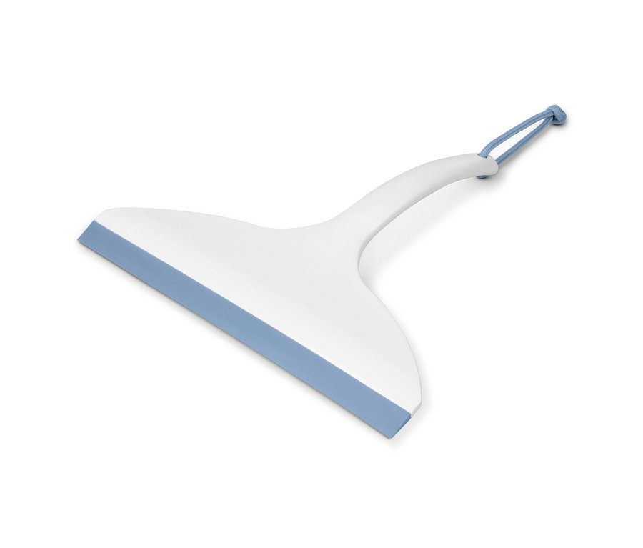 Weiß-blauer Badwischer.