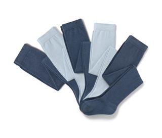 2x hellblau, 3x mittelblau