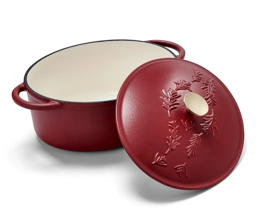 Gusseisen-Bräter, oval, rot bei Tchibo kaufen