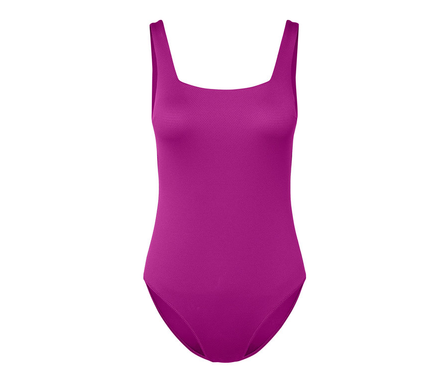 Badeanzug mit strukturierter Oberfläche.