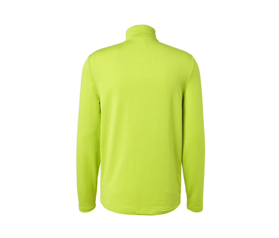 Rückansicht des Outdoor-Funktionsshirts in Lime.