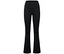 Schwarze Leggings mit Schlag.