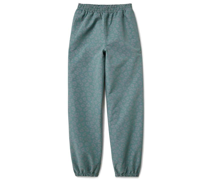 Kinder-Regenhose mit reflektierenden Elementen.