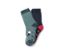 Zwei Paar Kleinkind-Antirutsch-Socken, Farm: ein Paar grün mit Hahn, ein Paar dunkelblau mit Traktoren.