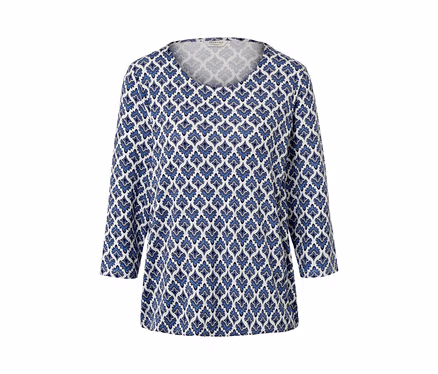 Blusenshirt mit Alloverprint.