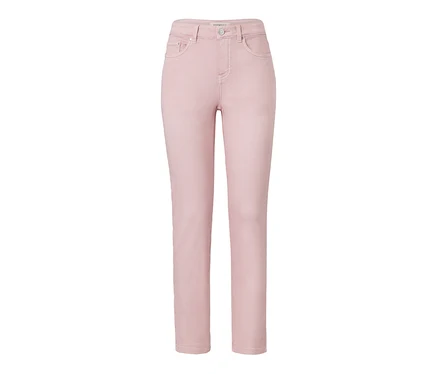 Rosa "Colored Denim »Fit Emma«" auf weißem Hintergrund.