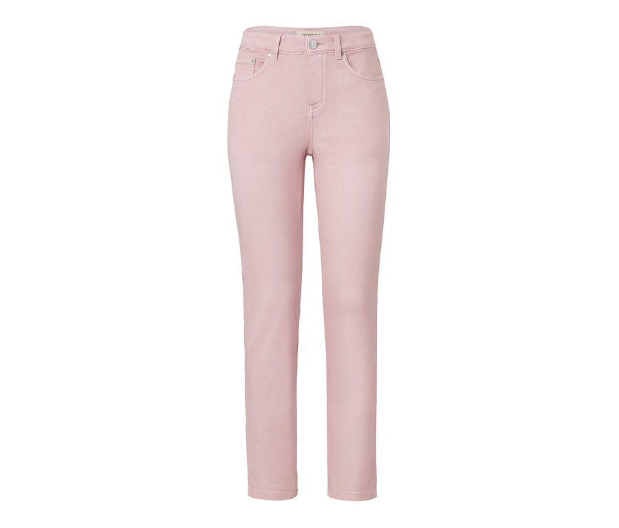 Rosa "Colored Denim »Fit Emma«" auf weißem Hintergrund.