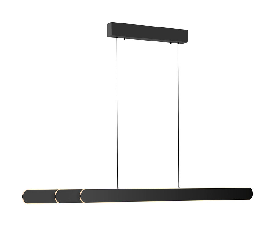 Schwarze Paul Neuhaus LED-Pendelleuchte »Adriana Round«.