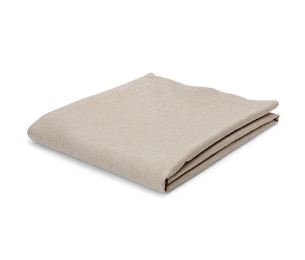 Eine abwischbare Tischdecke, gefaltet.