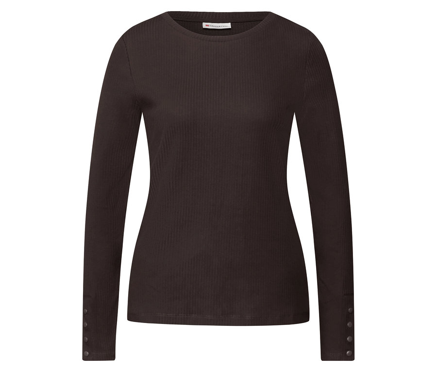 Street One Rippshirt, braun