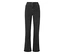 Dunkelgraue High-Waist Jeans mit geradem Bein und sichtbaren Vordertaschen.