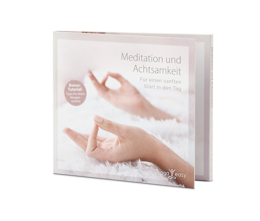 Cover der CD »Meditation und Achtsamkeit« mit Abbildung von Händen in Meditationshaltung.