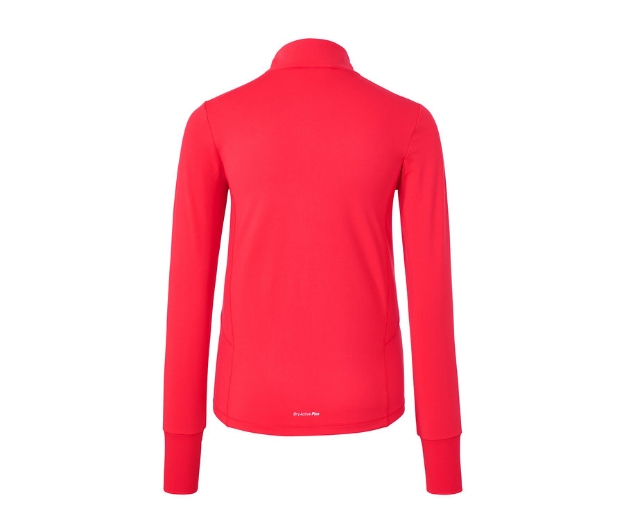 Rote Sportjacke.