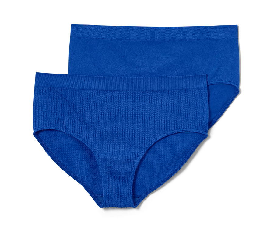 Zwei blaue Seamless-Pantys.