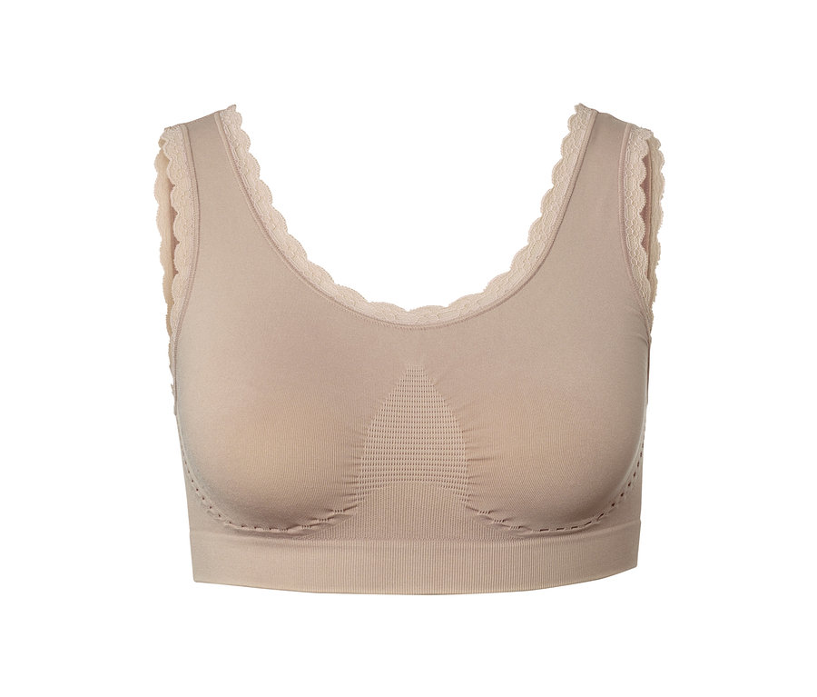 Beige Seamless-Bustier.