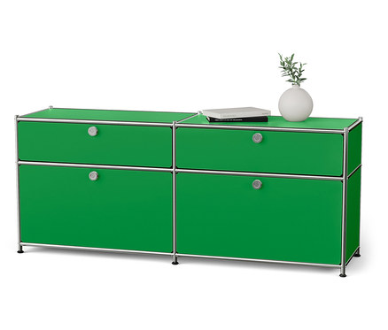 Sideboard Metall »CN3« mit 2 Klappenfächern und 2 Schubladen, grün