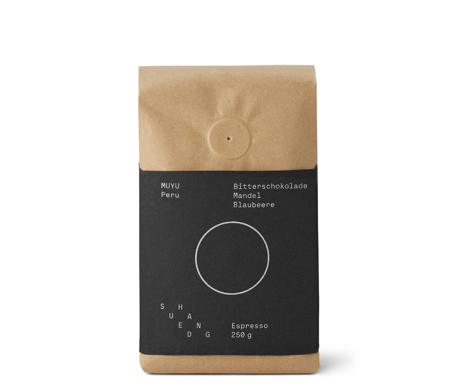 Packung SUEDHANG - MUYU Espresso - 250 g Ganze Bohne.