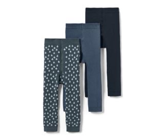 1x dunkelblau, 1x schieferblau, 1x schieferblau mit weissen Tropfen