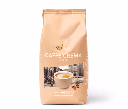 Eine Packung Caffè Crema Mild - 1 kg Ganze Bohne und ein Caffè Crema Bestseller-Set.