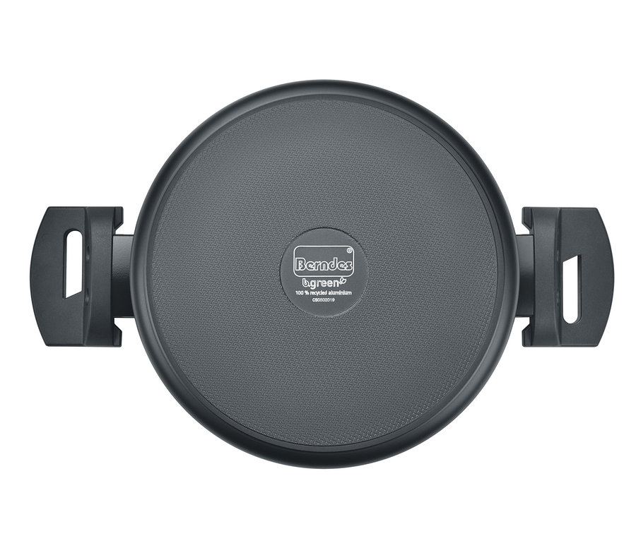 Draufsicht auf die Servierpfanne mit Glasdeckel »Alu Recycled Induction b.green«.
