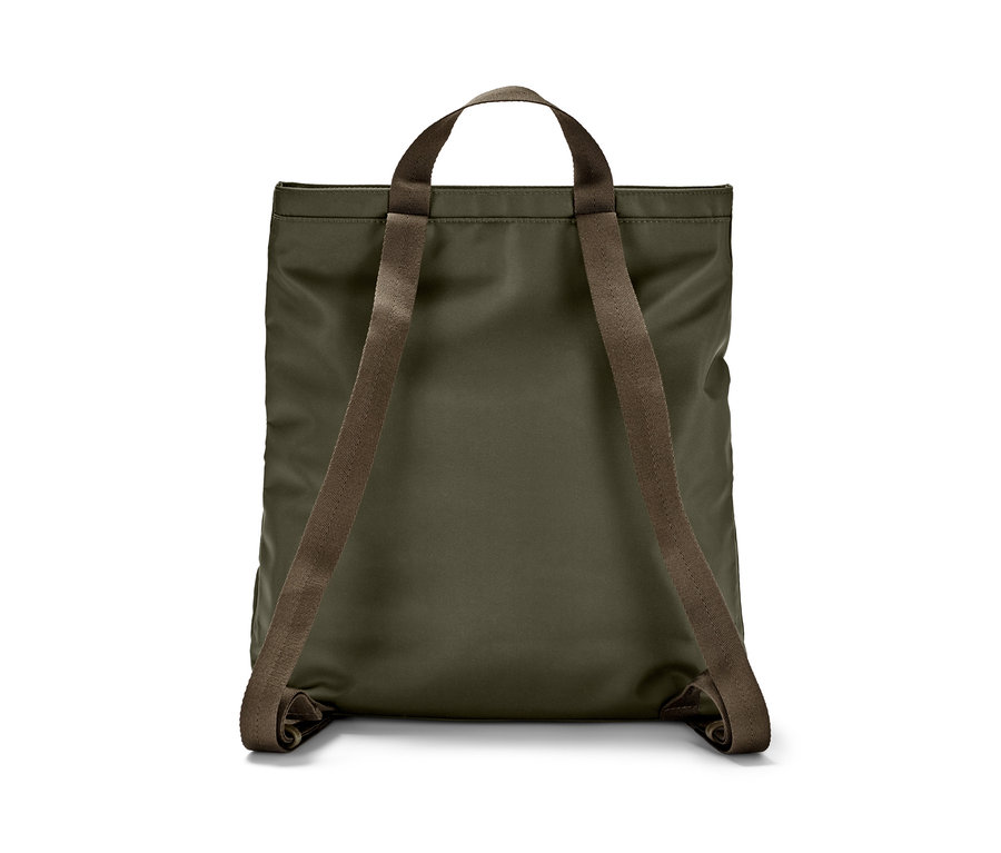 Rückansicht eines Rucksacks.