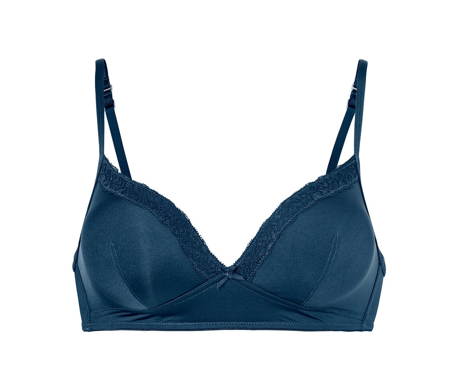 Dunkelblauer Soft-BH.