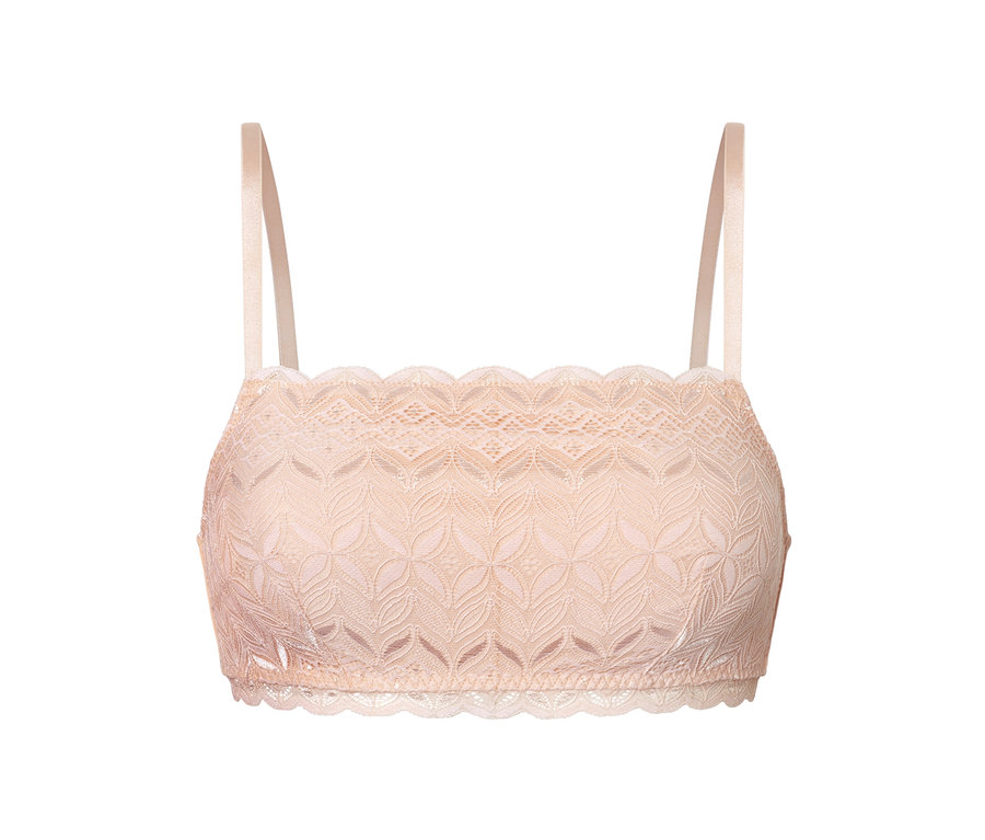 Detailansicht eines Spitzen-BHs.