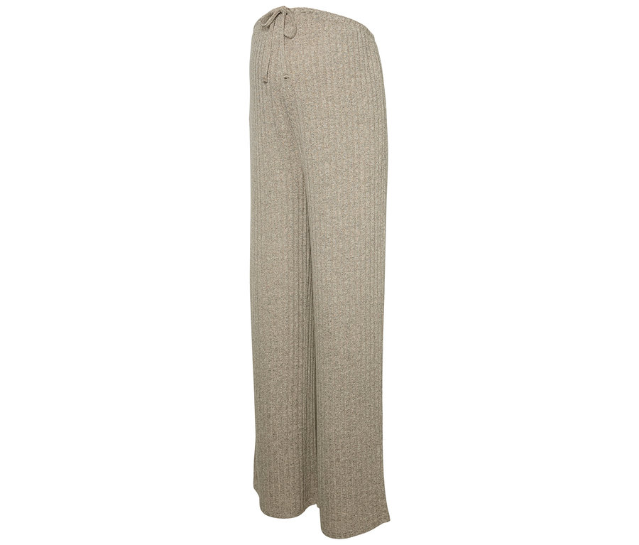 Beige MAMALICIOUS MLPAMMIE WIDE JRS PANTS HW NOOS Hose.