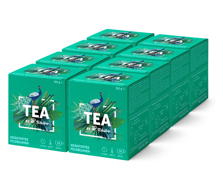 TEA by Tchibo Kräutertee Feldblumen - 8 x 20