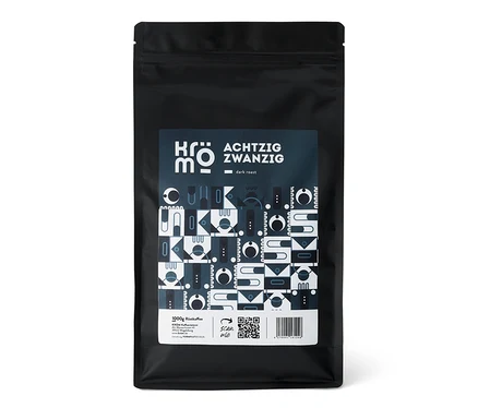 Eine Packung Kröm - Achzig zwanzig Espresso - 1 kg Ganze Bohne.