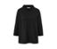 Schwarzes Sweatshirt mit 3/4-Arm.