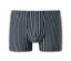 Dunkelblaue SCHIESSER Shorts mit Bio-Baumwolle mit weißen Streifen.
