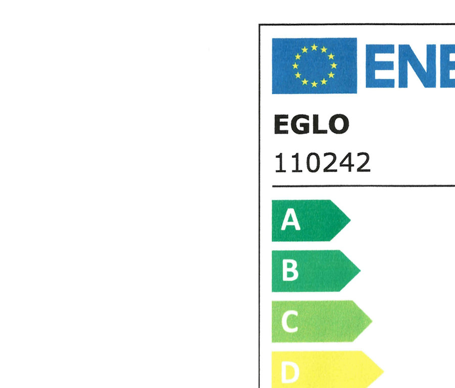 Energielabel für LED-Leuchtmittel E27 mit A-Klasse und 4 kWh/1000h Verbrauch.