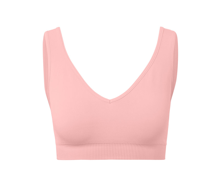 Rosafarbenes Seamless-Sport-Bustier.