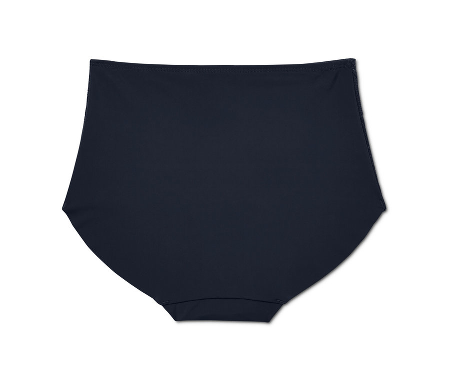 Dunkelblaue Highwaist-Panty »light-shaping« auf weißem Hintergrund.