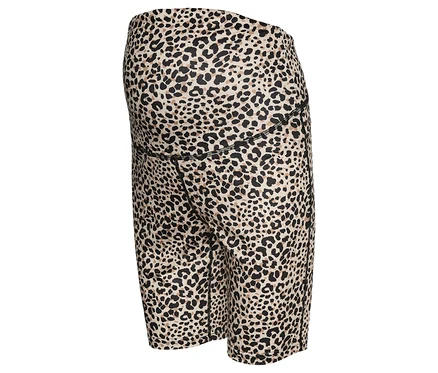 Kurze Leggings mit Leopardenmuster.